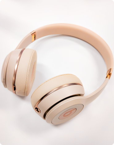 Audifonos beige