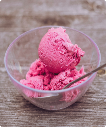 Helado de fresa