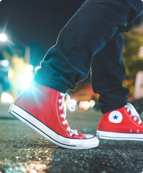 Tenis converse rojos