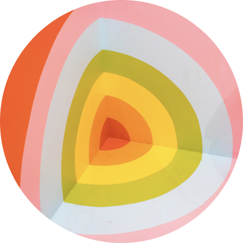 Imagen de circulos de colores concentricos