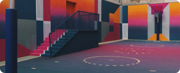 Imagen de cancha de baloncesto
