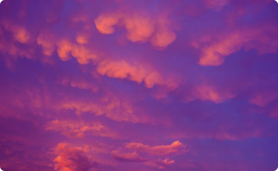 Nubes rojas